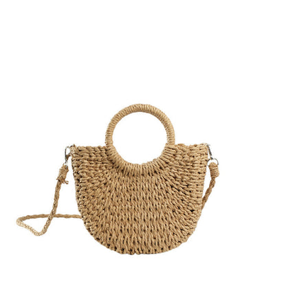 Grass woven bag women's bag ins versatile beach bag
